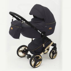 29 Черная замша - Детская коляска RAY Ultra Gold 3 в 1